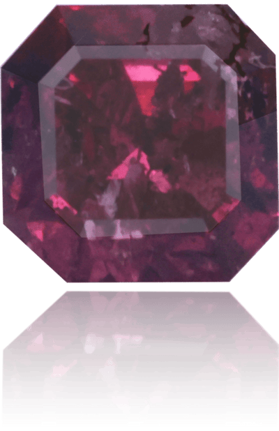 Natural Purple Diamond Square 0.62 ct Polished