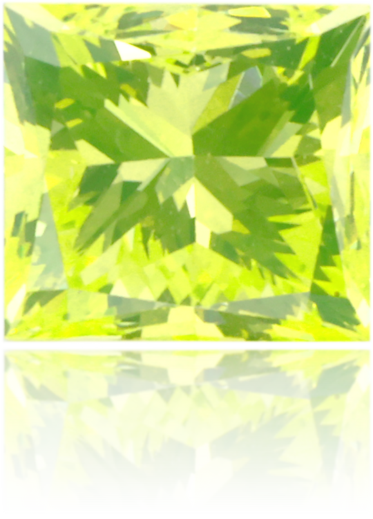 Natural Green Diamond Rectangle 0.46 ct Polished