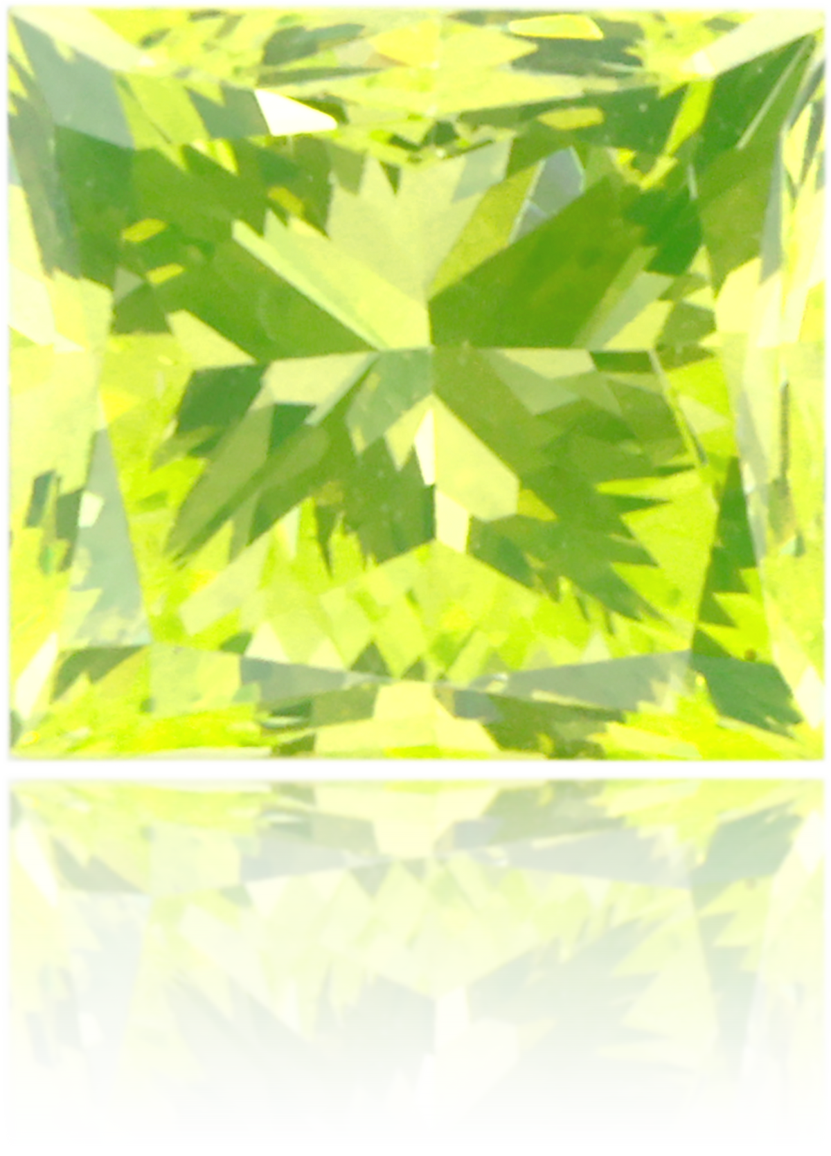 Natural Green Diamond Rectangle 0.46 ct Polished