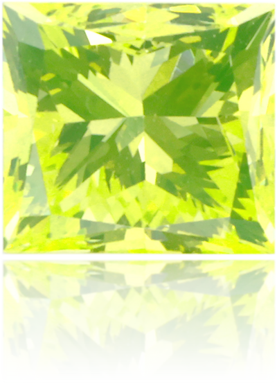 Natural Green Diamond Rectangle 0.46 ct Polished