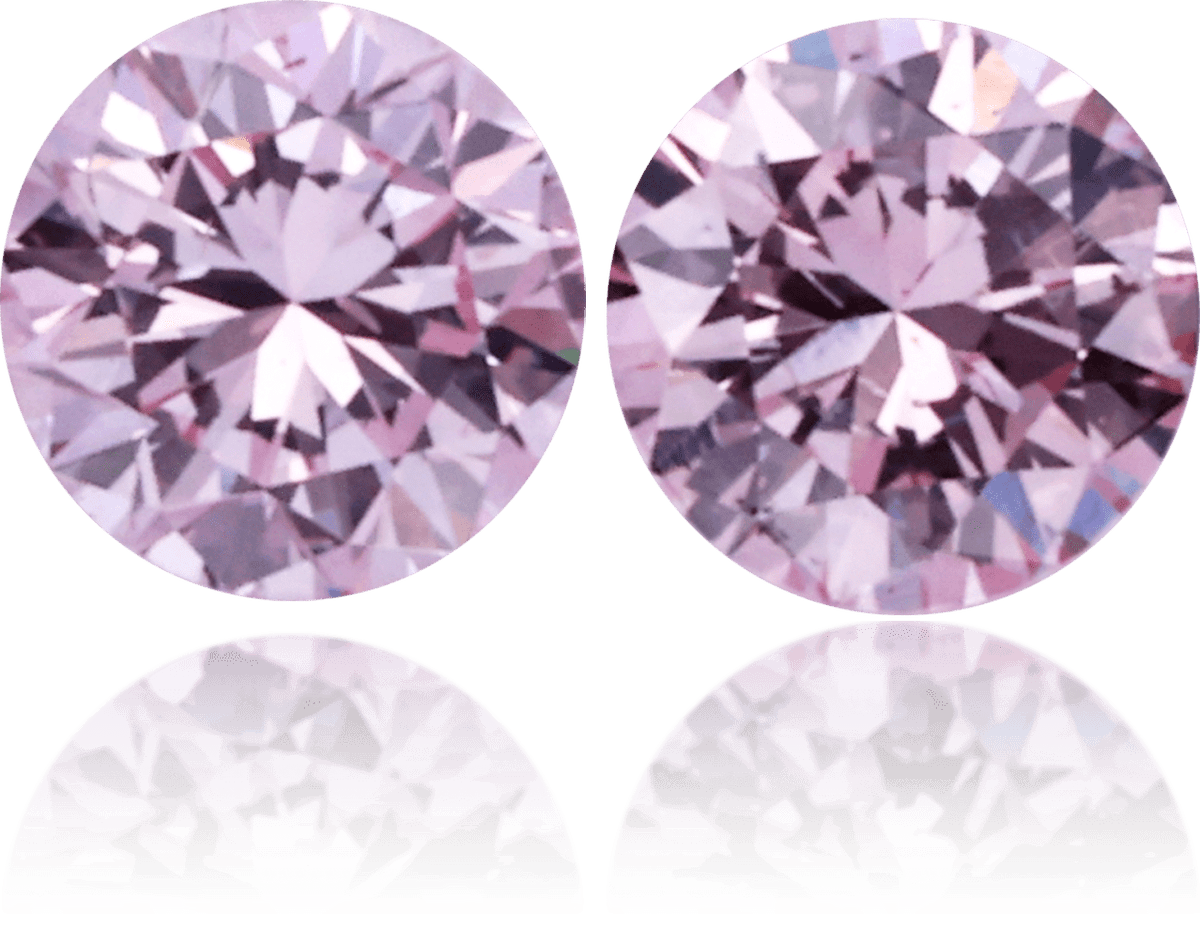 Natural Purple Diamond Round 0.00 ct set