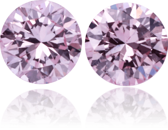 Natural Purple Diamond Round 0.00 ct set
