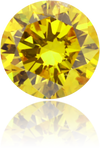 Natural Yellow Diamond Round 0.25 ct Polished