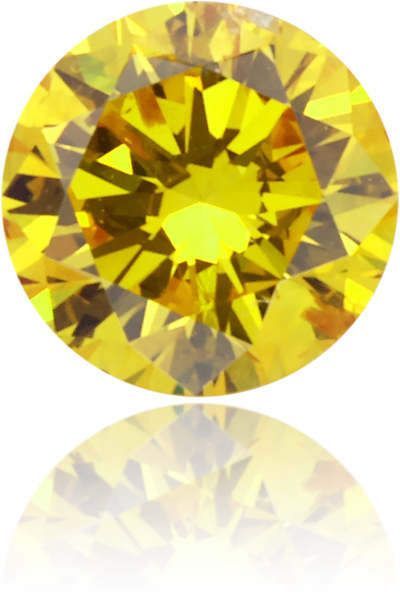 Natural Yellow Diamond Round 0.25 ct Polished