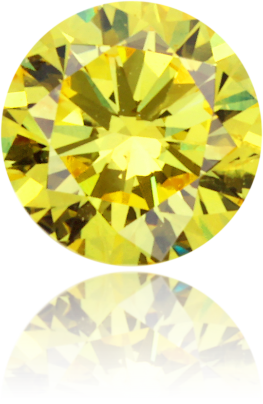 Natural Yellow Diamond Round 0.28 ct Polished