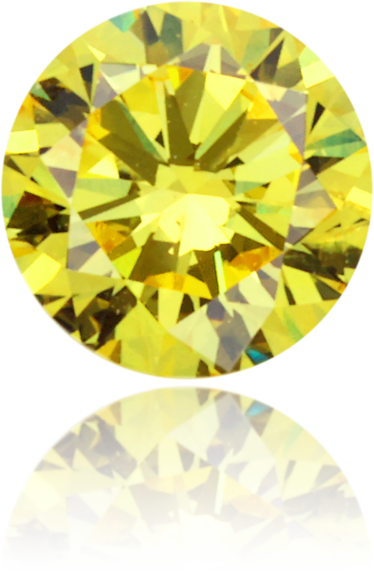 Natural Yellow Diamond Round 0.28 ct Polished