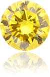 Natural Yellow Diamond Round 0.21 ct Polished