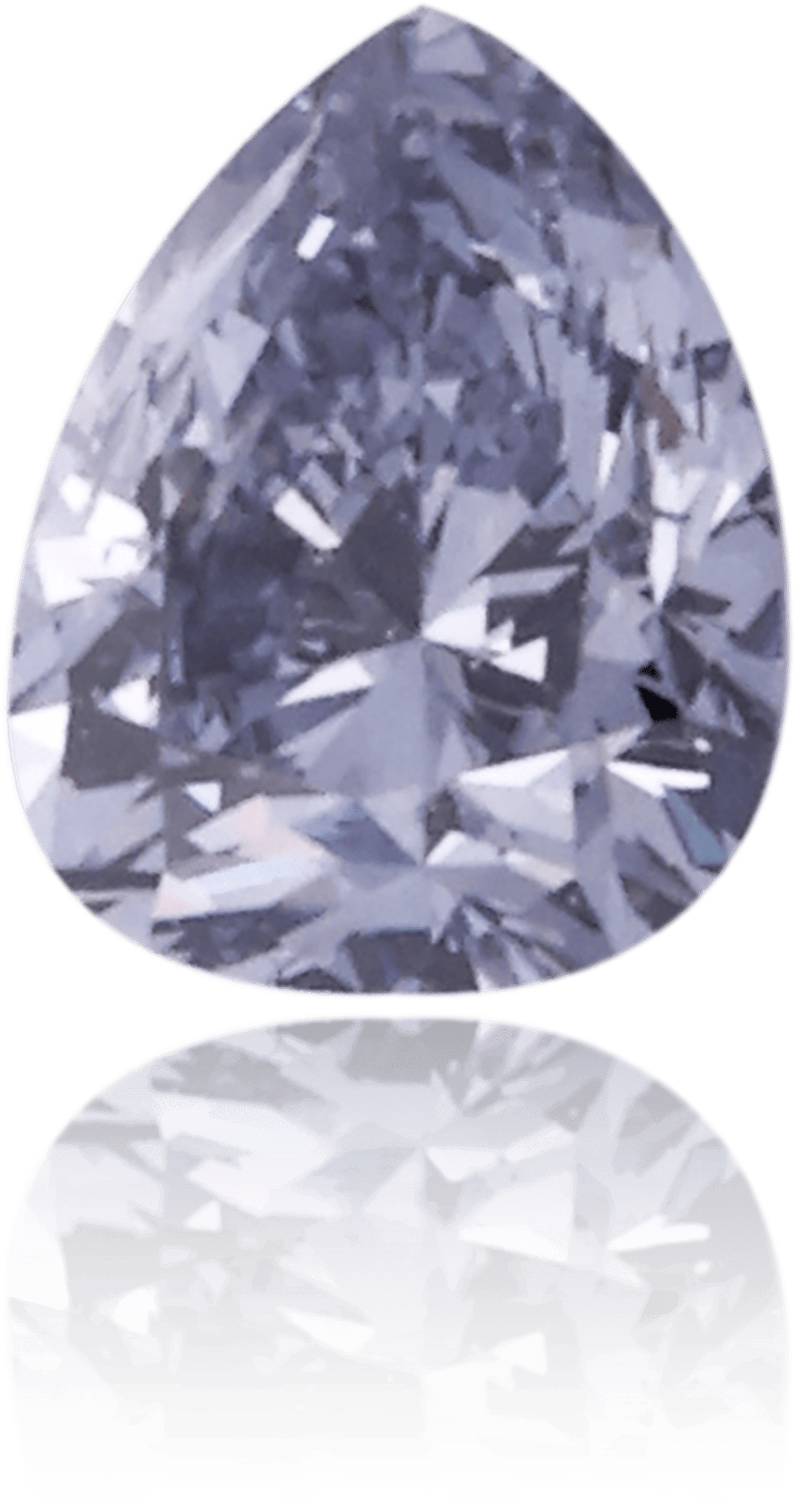 Natural Blue Diamond Pear Shape 0.15 ct Polished