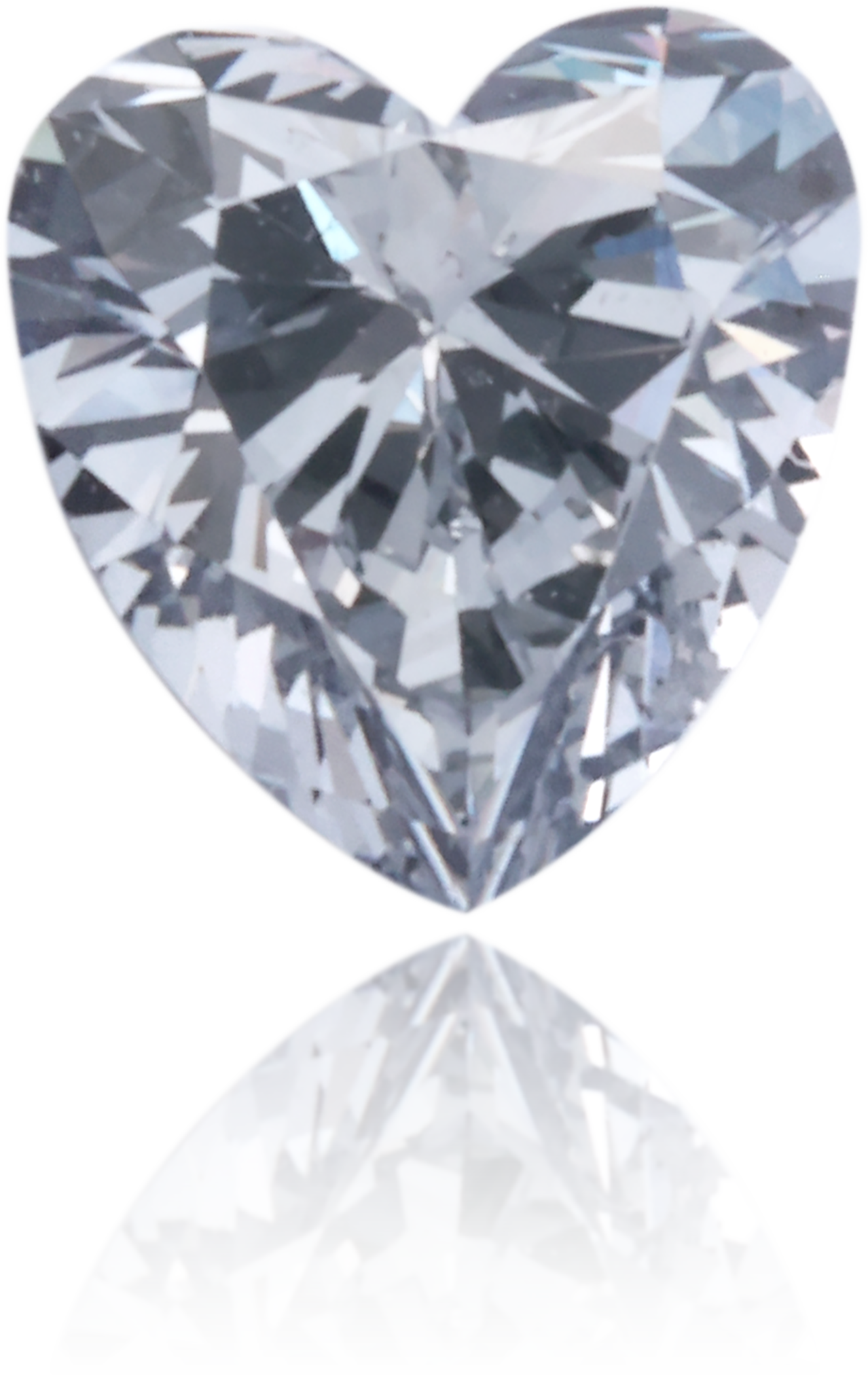 Natural Blue Diamond Heart Shape 0.26 ct Polished