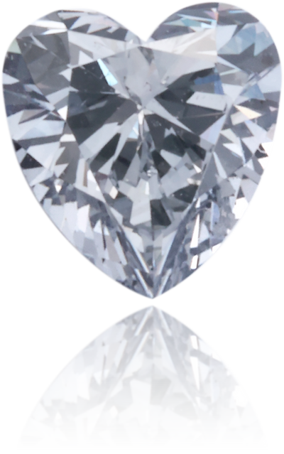 Natural Blue Diamond Heart Shape 0.26 ct Polished