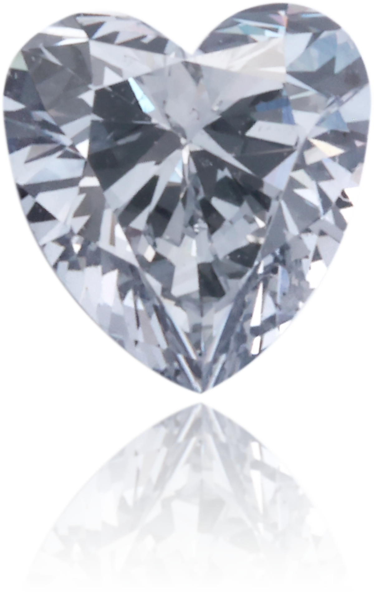 Natural Blue Diamond Heart Shape 0.26 ct Polished