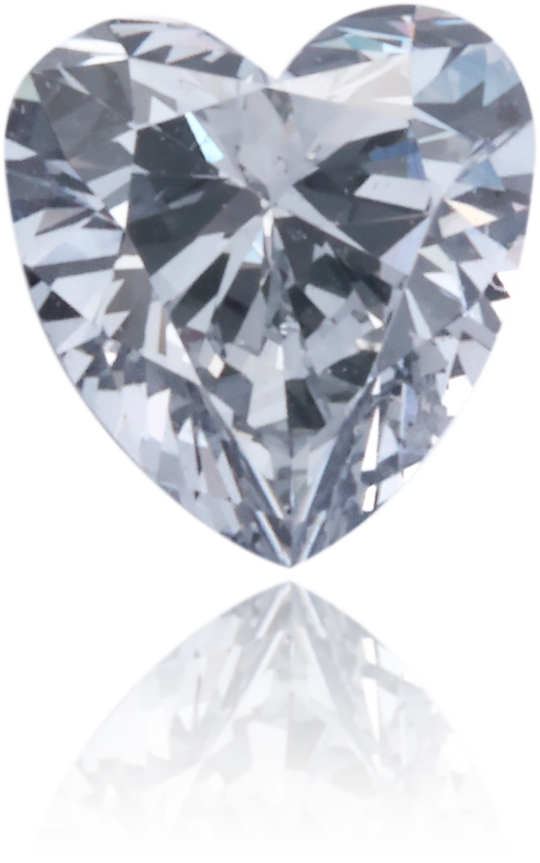 Natural Blue Diamond Heart Shape 0.26 ct Polished