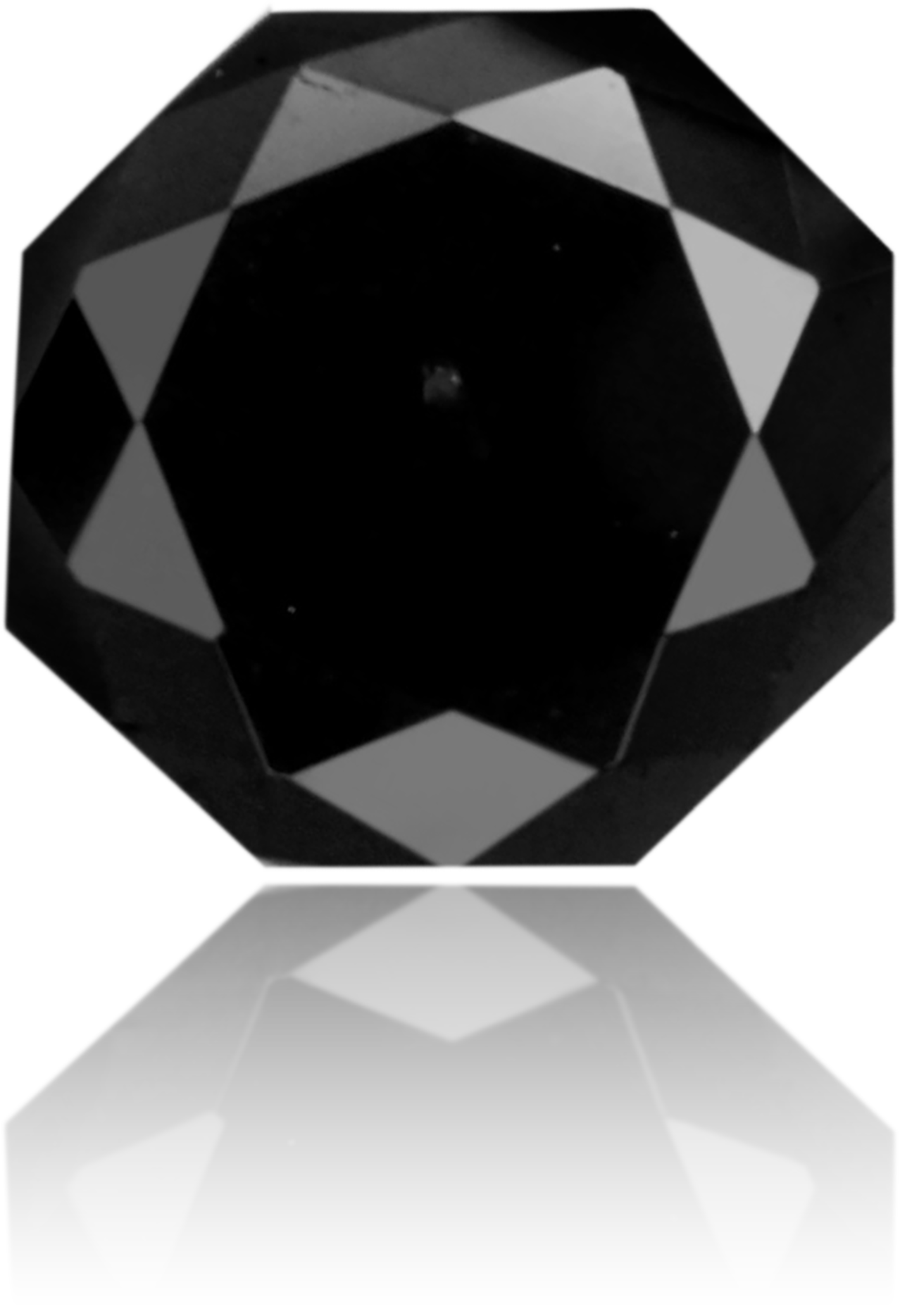 Natural Black Diamond Octagon 0.27 ct Polished