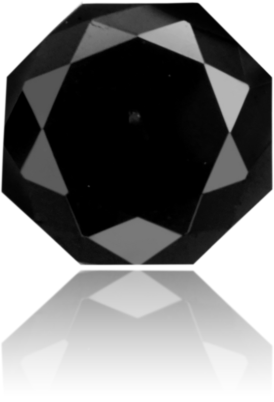 Natural Black Diamond Octagon 0.27 ct Polished