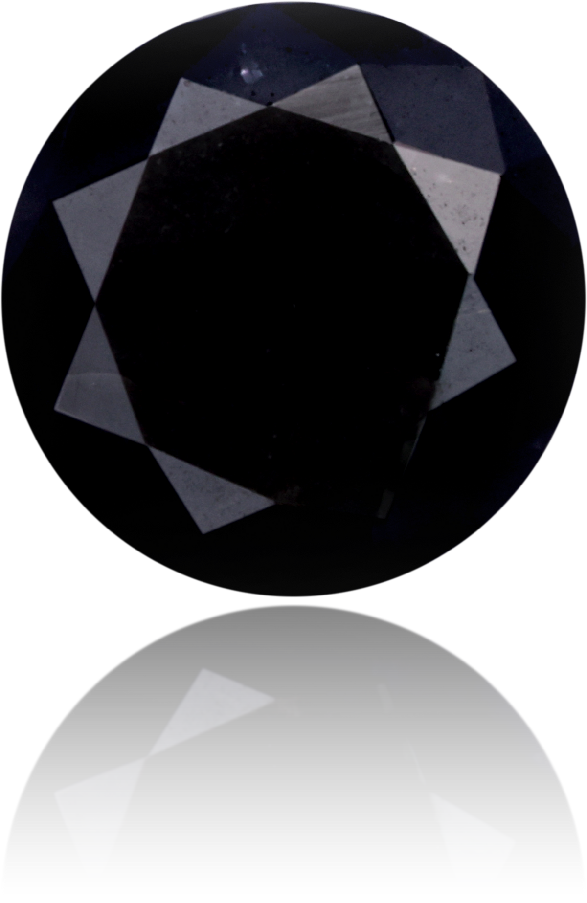 Natural Black Diamond Round 1.40 ct Polished