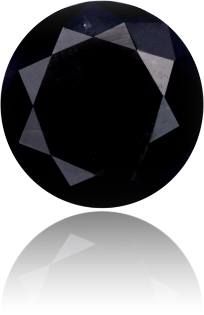 Natural Black Diamond Round 1.40 ct Polished