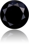 Natural Black Diamond Round 1.40 ct Polished