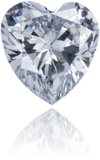 Natural Blue Diamond Heart Shape 0.20 ct Polished