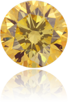 Natural Yellow Diamond Round 0.35 ct Polished