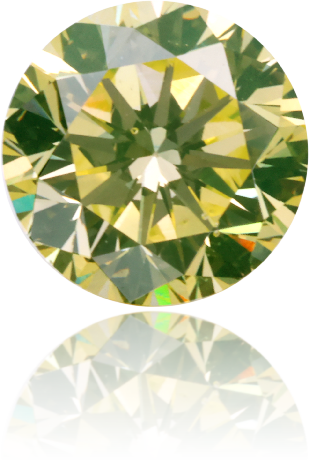 Natural Green Diamond Round 0.65 ct Polished