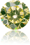 Natural Green Diamond Round 0.65 ct Polished