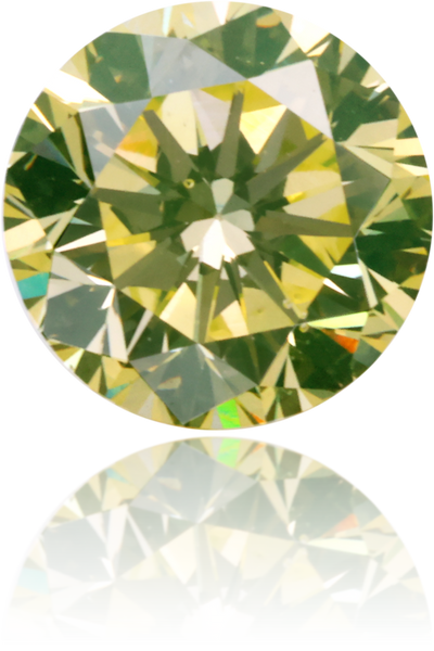 Natural Green Diamond Round 0.65 ct Polished