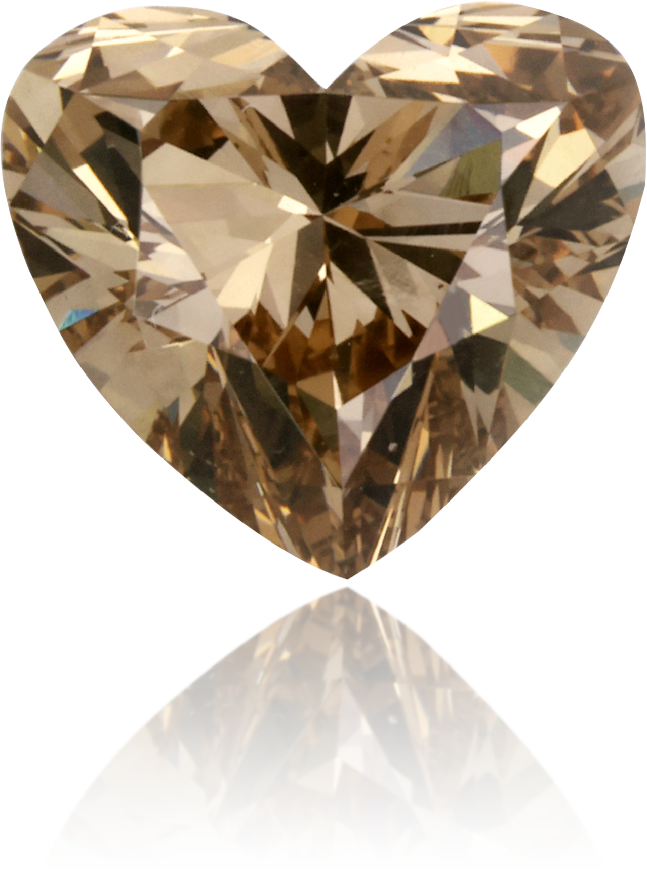 Natural Brown Diamond Heart Shape 1.52 ct Polished