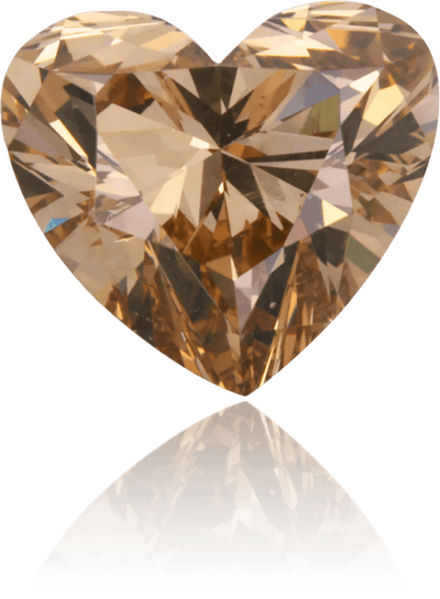 Natural Brown Diamond Heart Shape 1.52 ct Polished