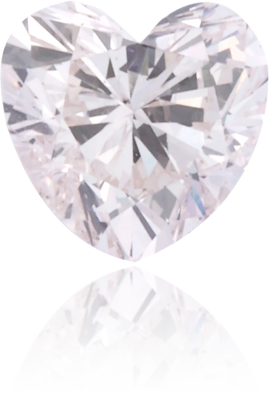 Natural Pink Diamond Heart Shape 0.35 ct Polished