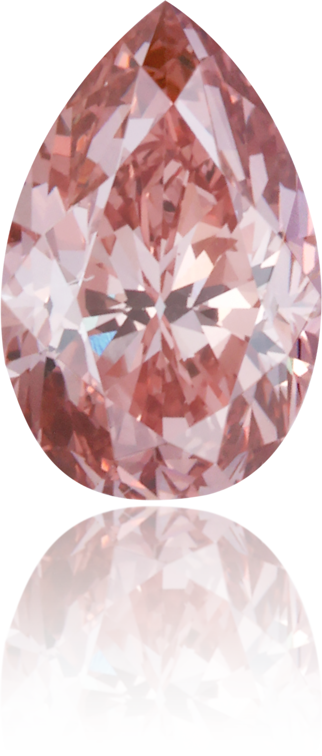 Natural Pink Diamond Pear Shape 0.70 ct Polished