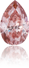 Natural Pink Diamond Pear Shape 0.70 ct Polished