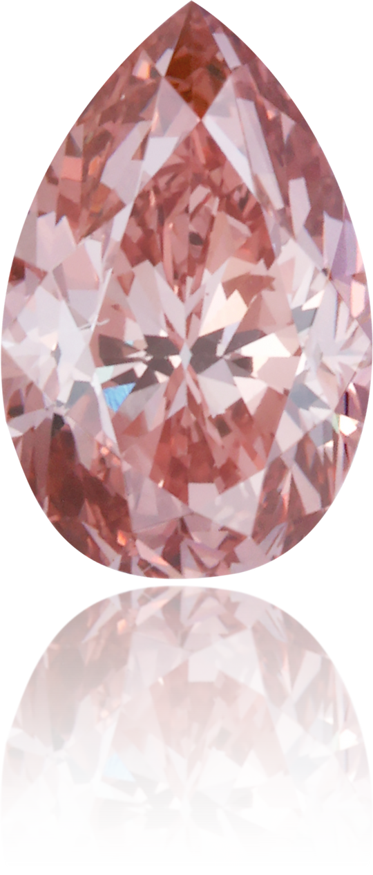 Natural Pink Diamond Pear Shape 0.70 ct Polished