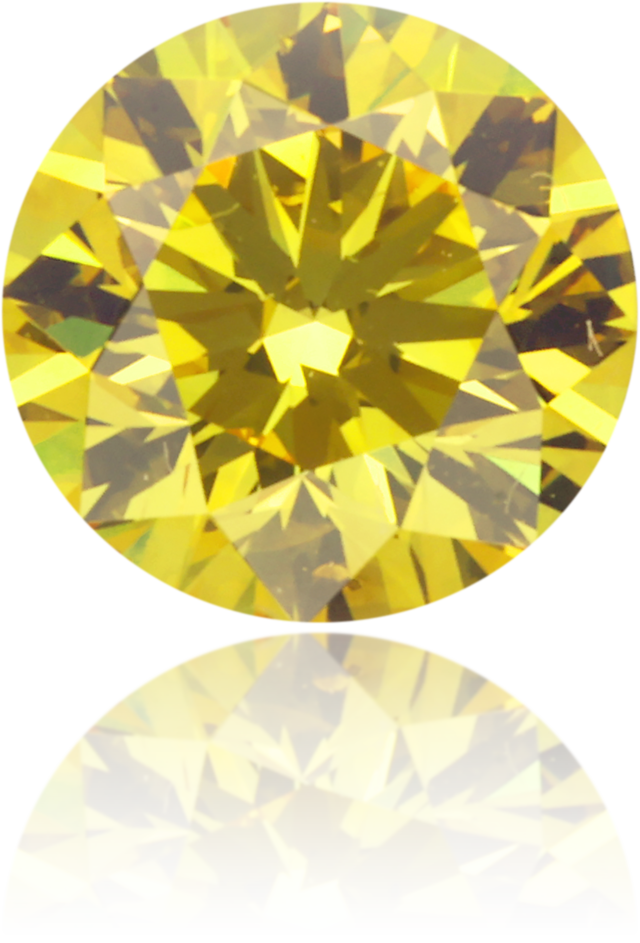 Natural Yellow Diamond Round 0.50 ct Polished