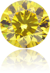 Natural Yellow Diamond Round 0.50 ct Polished