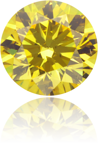 Natural Yellow Diamond Round 0.50 ct Polished