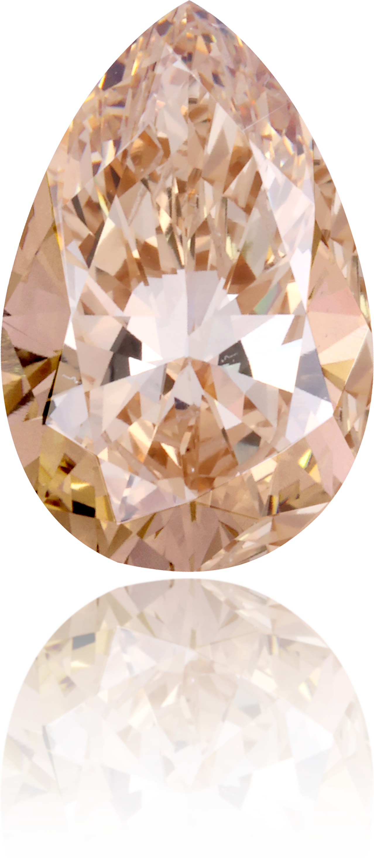 Natural Brown Diamond Pear Shape 3.05 ct Polished