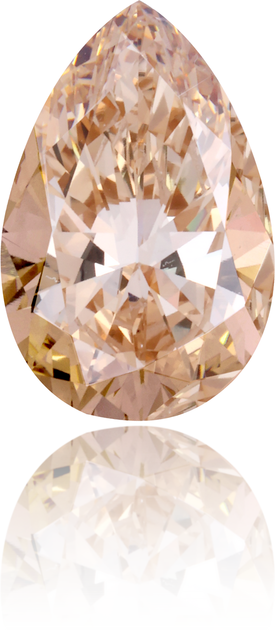 Natural Brown Diamond Pear Shape 3.05 ct Polished