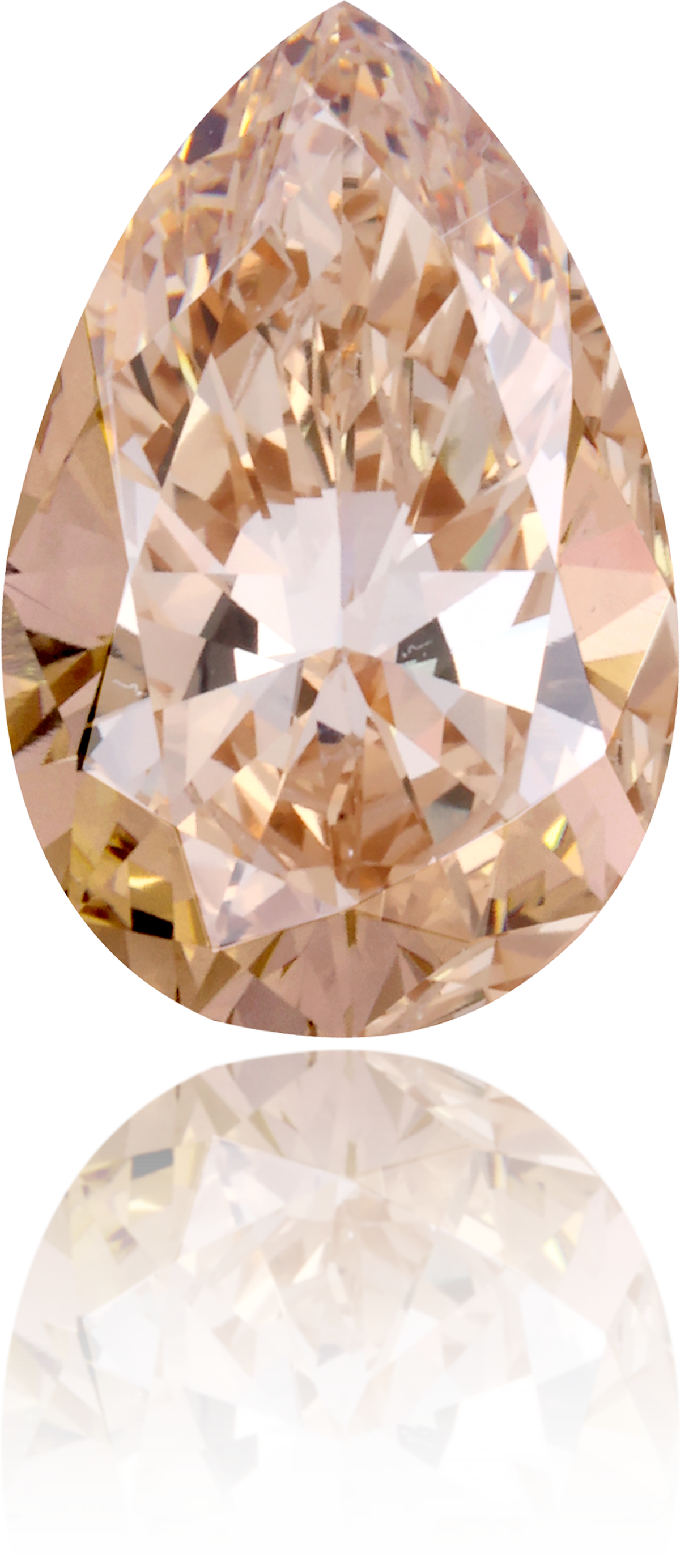 Natural Brown Diamond Pear Shape 3.05 ct Polished
