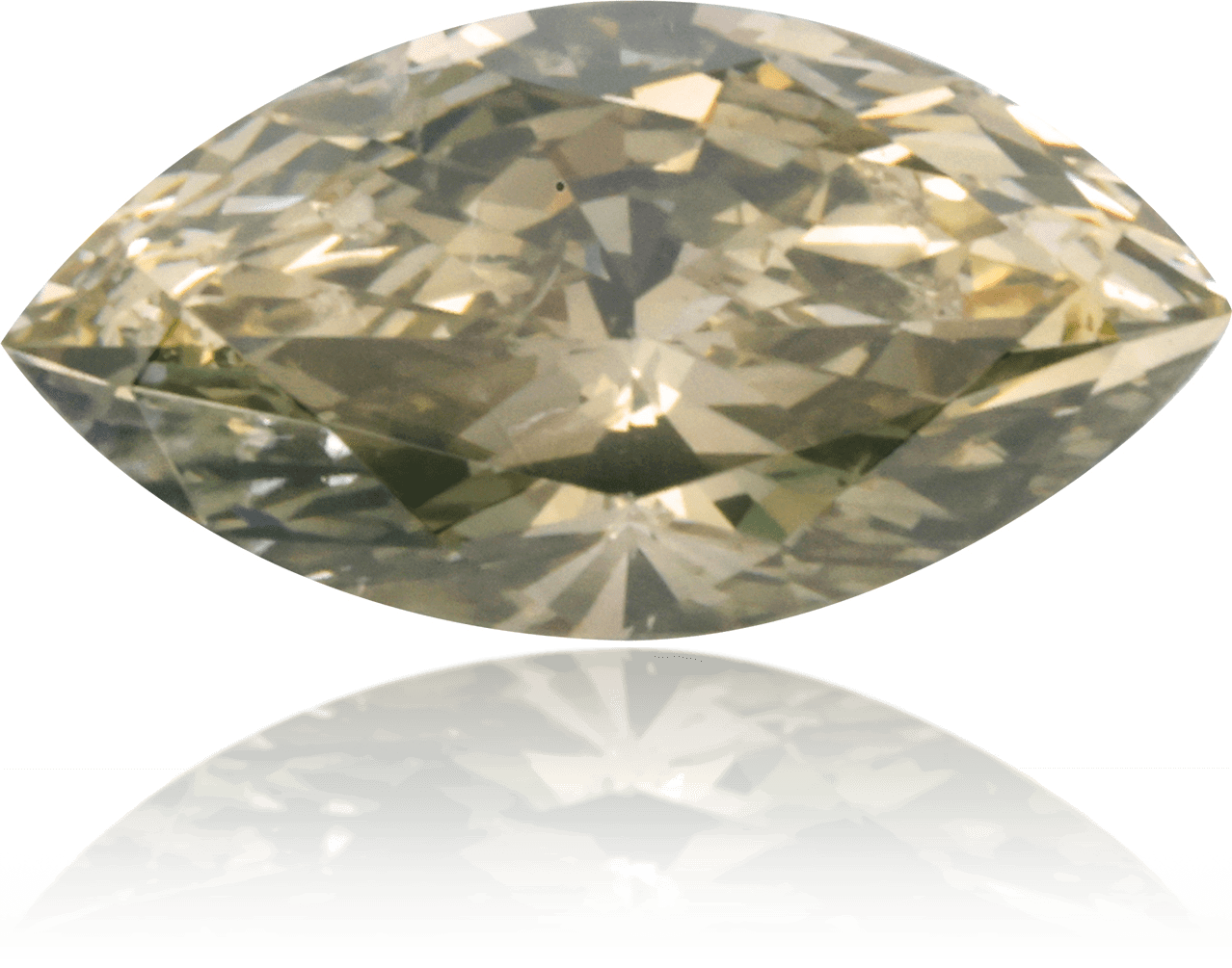 Natural Green Diamond Marquise 0.42 ct Polished