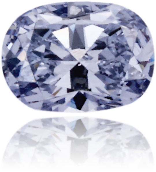 Natural Blue Diamond Cushion 0.12 ct Polished