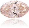 Natural Pink Diamond Oval 0.81 ct Polished
