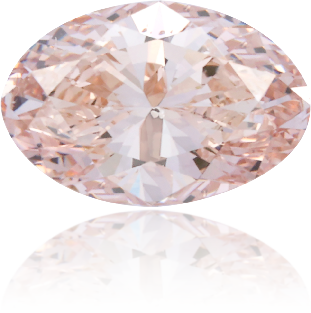 Natural Pink Diamond Oval 0.74 ct Polished