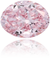 Natural Purple Diamond Oval 0.38 ct Polished