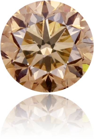 Natural Brown Diamond Round 1.03 ct Polished