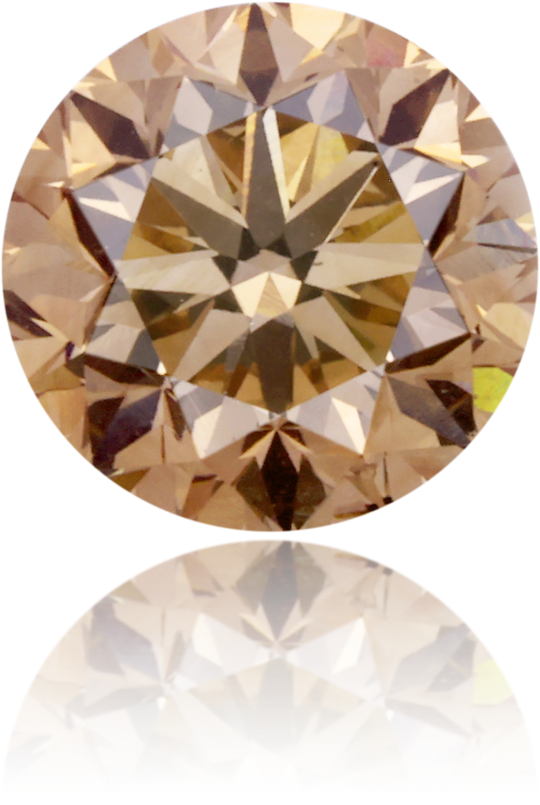 Natural Brown Diamond Round 1.03 ct Polished