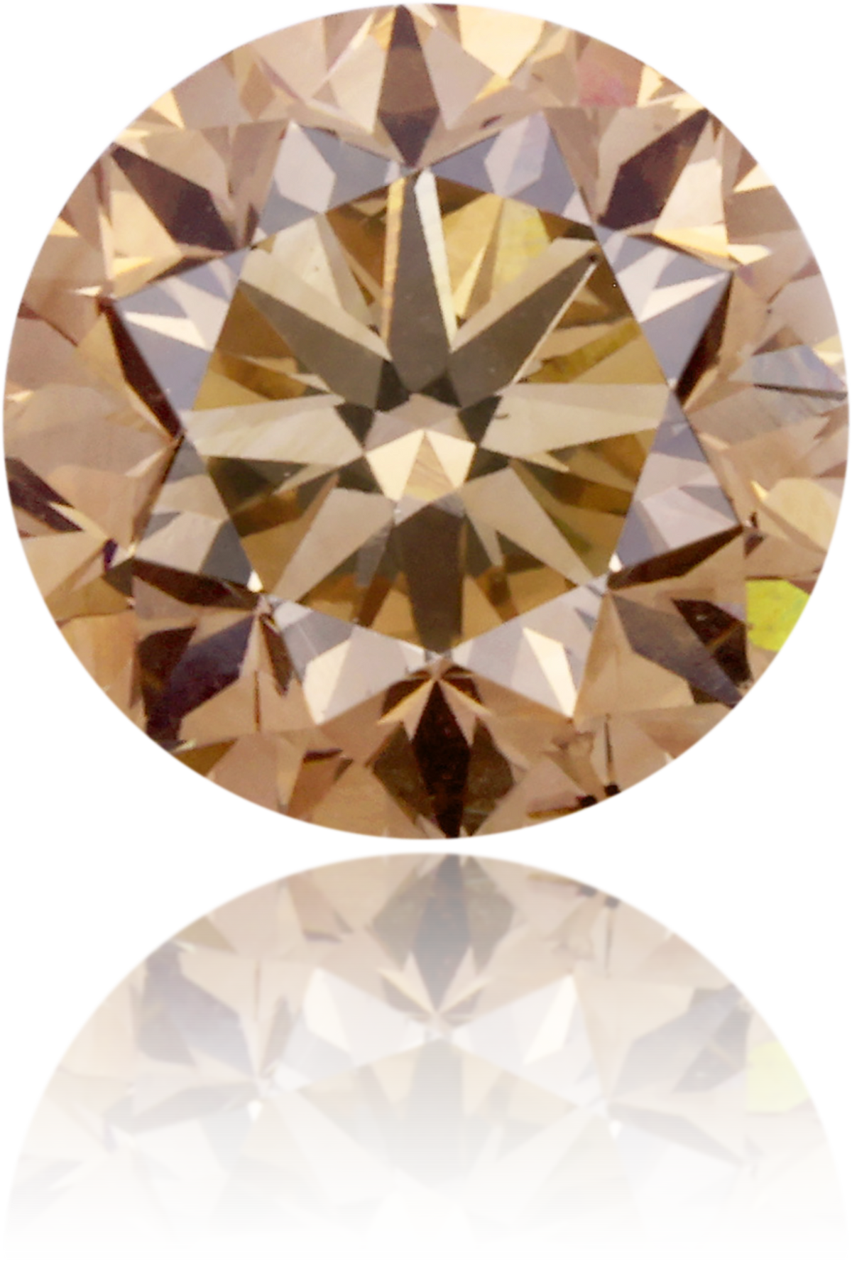 Natural Brown Diamond Round 1.03 ct Polished