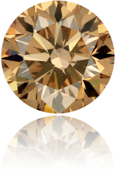 Natural Brown Diamond Round 0.85 ct Polished
