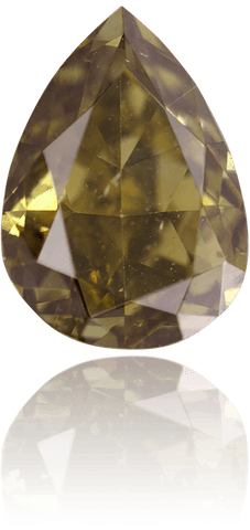 Natural Chameleon Diamond Pear Shape 1.09 ct Polished