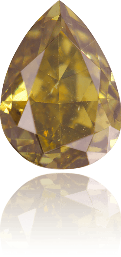 Natural Chameleon Diamond Pear Shape 1.09 ct Polished