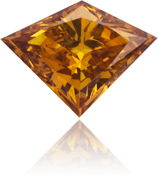 Natural Orange Diamond Kite 1.29 ct Polished